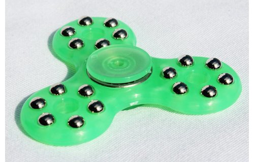 Hand spinner 18 kogeltjes Groen