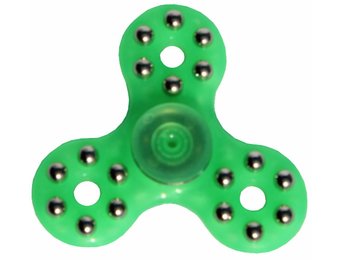 Hand spinner 18 kogeltjes Groen