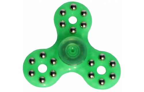 Hand spinner 18 kogeltjes Groen