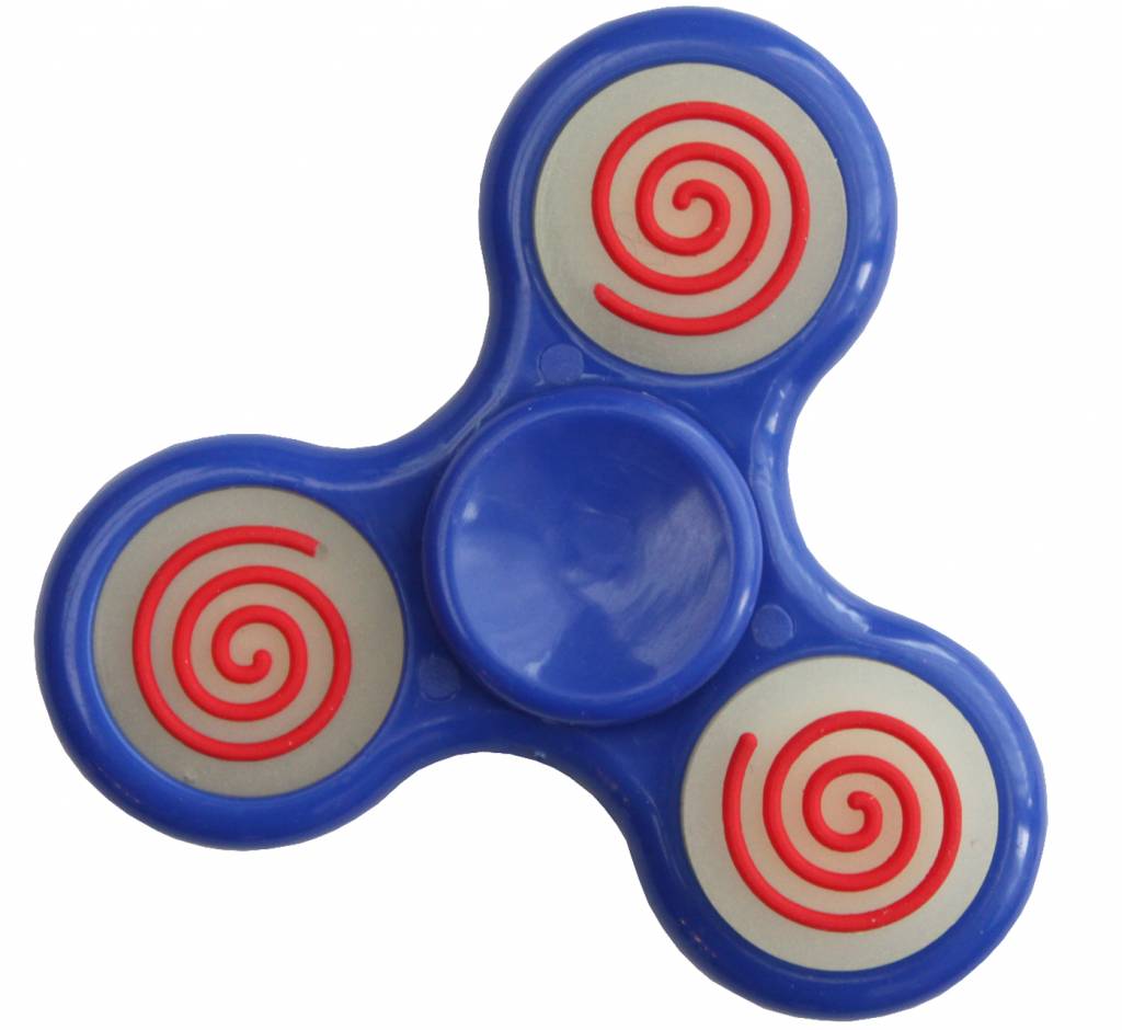 Hand spinner Basic Glow Blauw