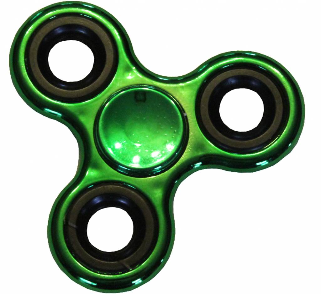 Hand spinner basic Metal Groen