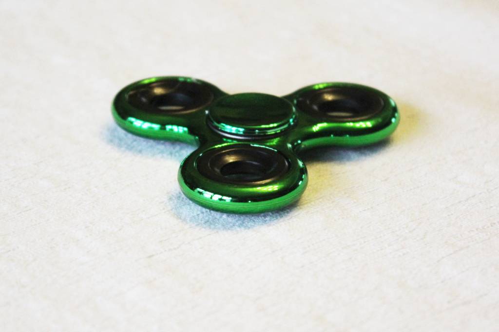 Hand spinner basic Metal Groen