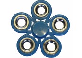 Hand spinner Bloem Metal Blauw