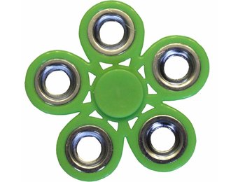 Hand spinner Bloem Metal Groen