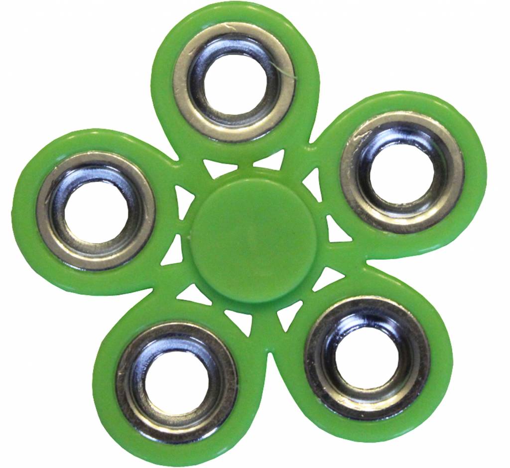 Hand spinner Bloem Metal Groen