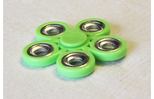 Hand spinner Bloem Metal Groen