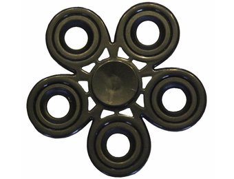 Hand spinner Bloem Metal Zwart