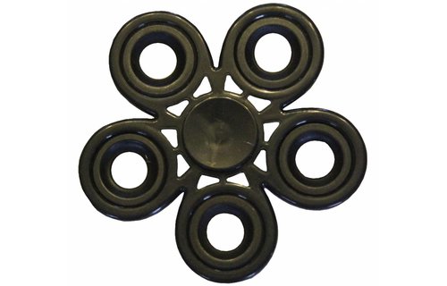 Hand spinner Bloem Metal Zwart