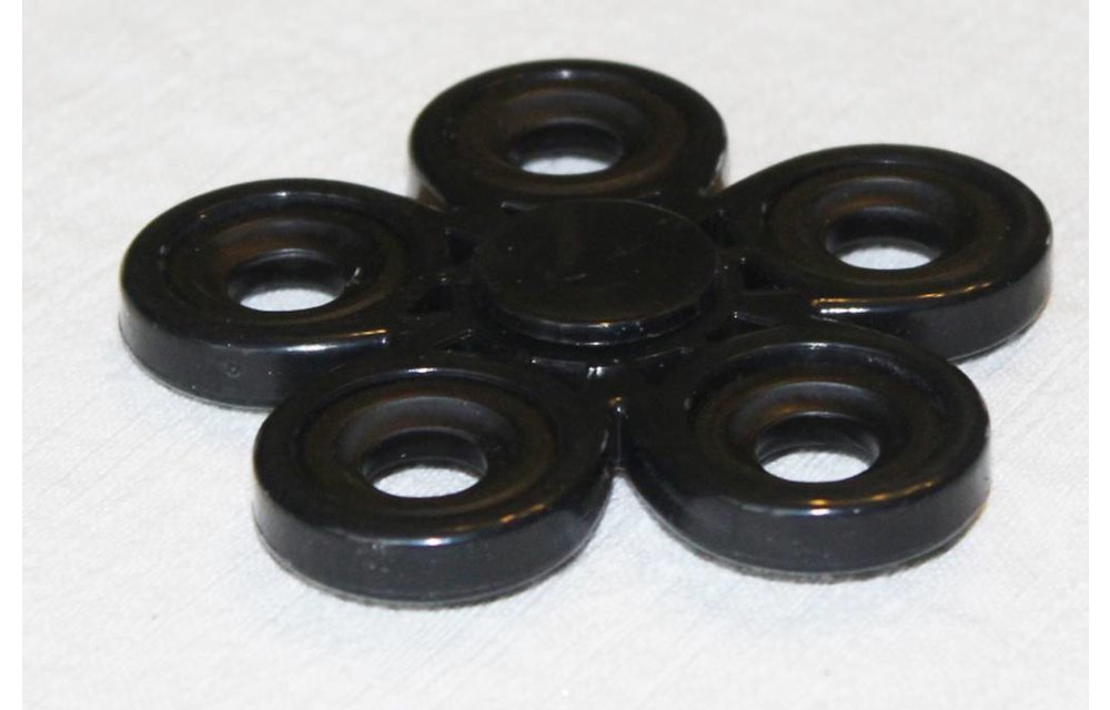 Hand spinner Bloem Metal Zwart Hand spinner Bloem Metal Zwart