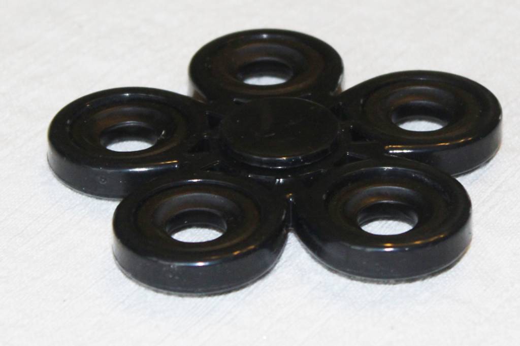Hand spinner Bloem Metal Zwart Hand spinner Bloem Metal Zwart
