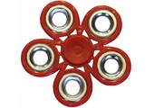 Hand spinner Bloem Metal Rood