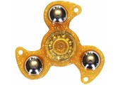 Hand spinner Glitter drietand Orange