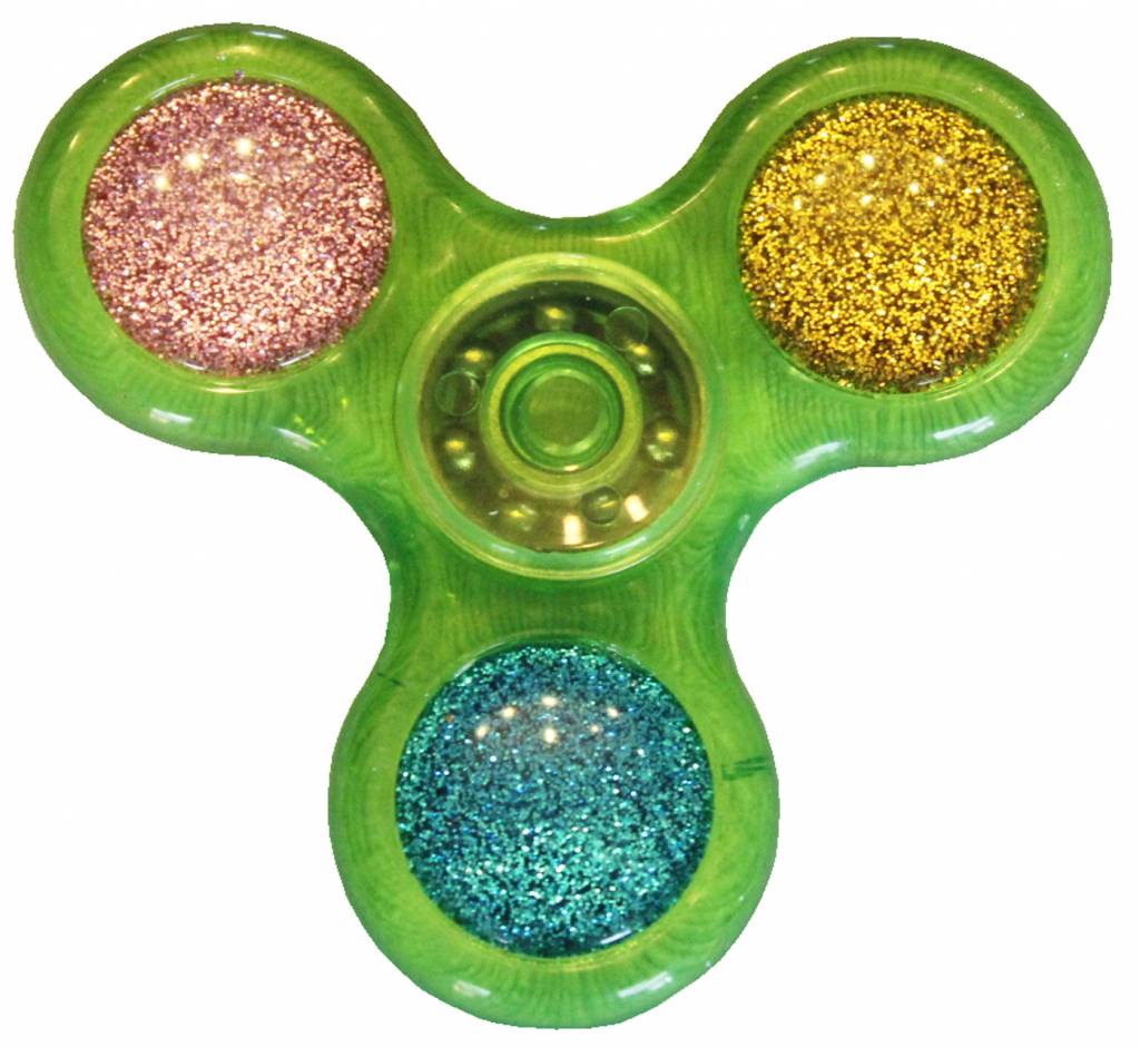 Hand spinner Basic Glitter Groen