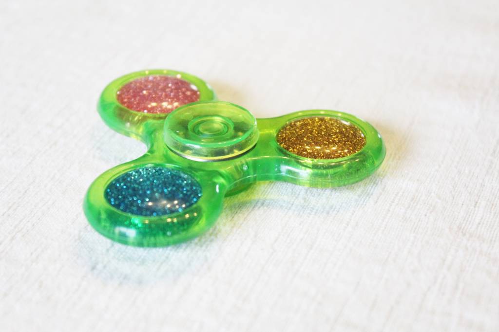 Hand spinner Basic Glitter Groen