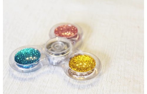Hand spinner Basic Glitter Transparant