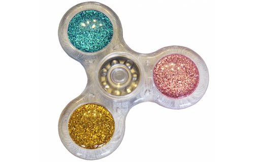 Hand spinner Basic Glitter Transparant
