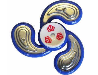Hand spinner Metal counterweight Blauw