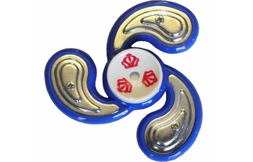 Hand spinner Metal counterweight Blauw
