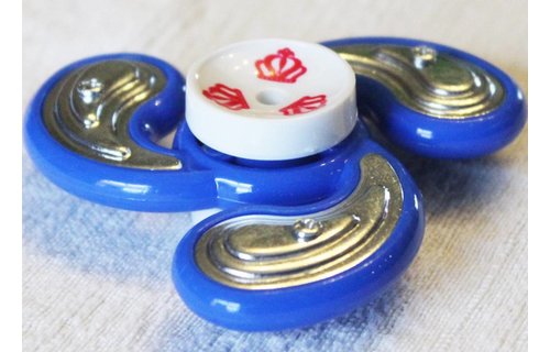 Hand spinner Metal counterweight Blauw