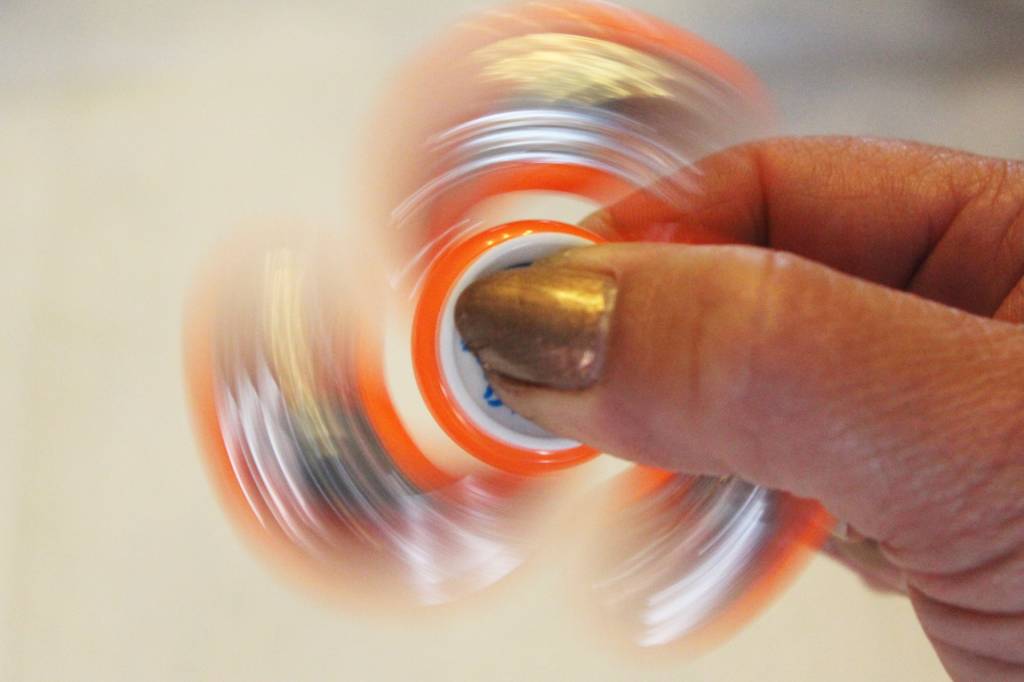 Hand spinner Metal counterweight Orange