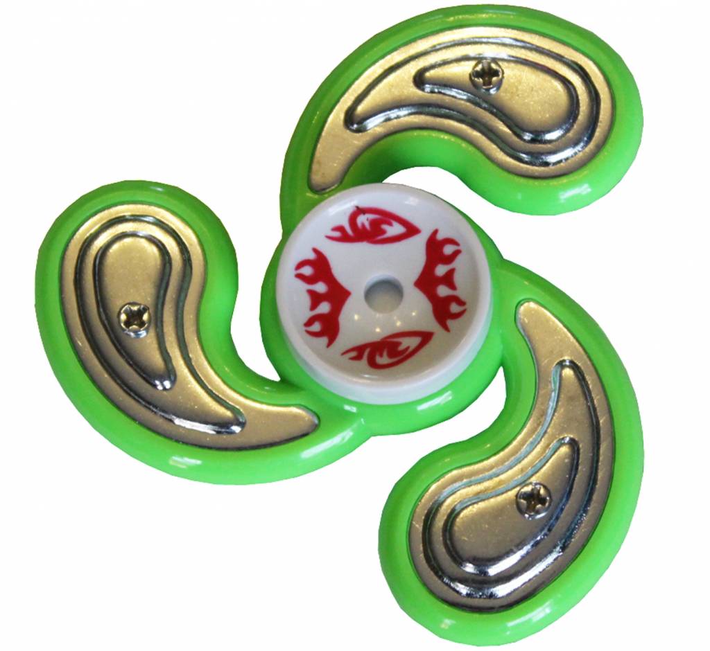 Hand spinner Metal counterweight Groen