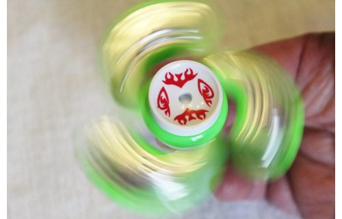 Hand spinner Metal counterweight Groen