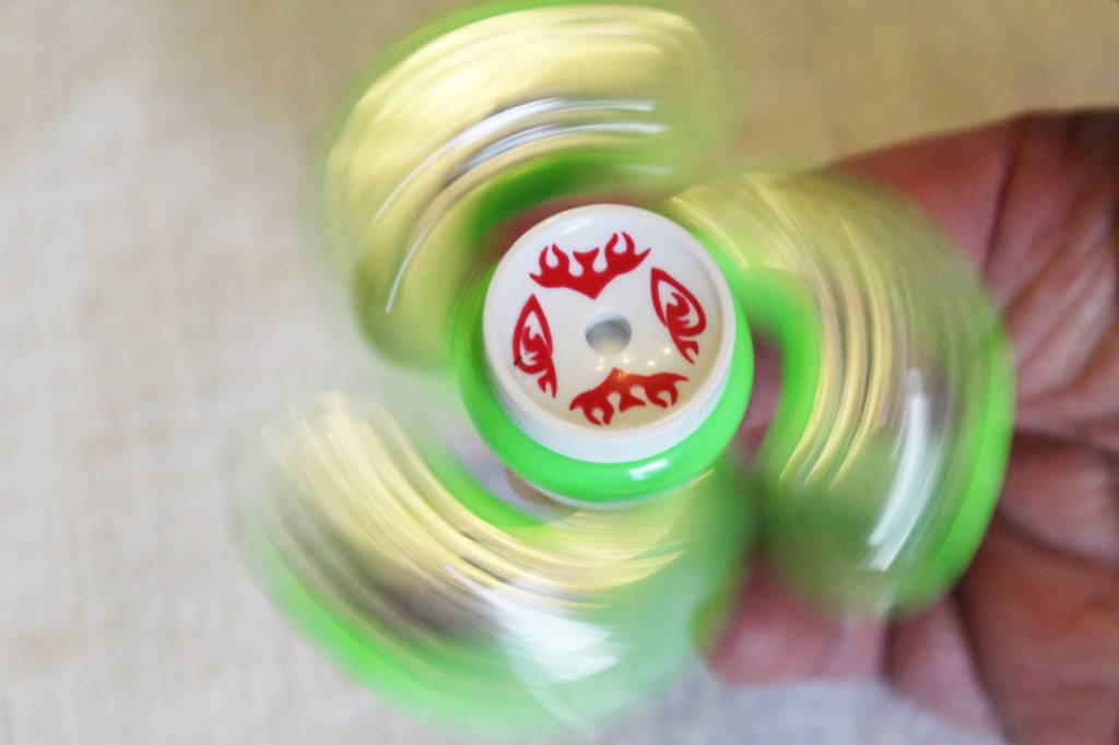 Hand spinner Metal counterweight Groen