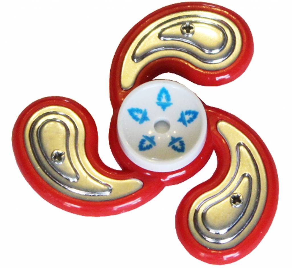 Hand spinner Metal counterweight Rood