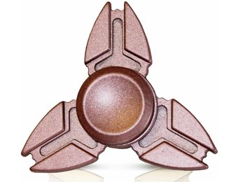 Hand spinner Metal drietand Brons