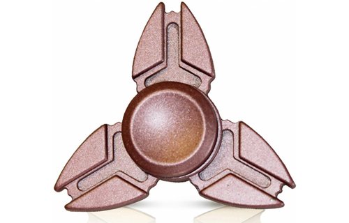 Hand spinner Metal drietand Brons