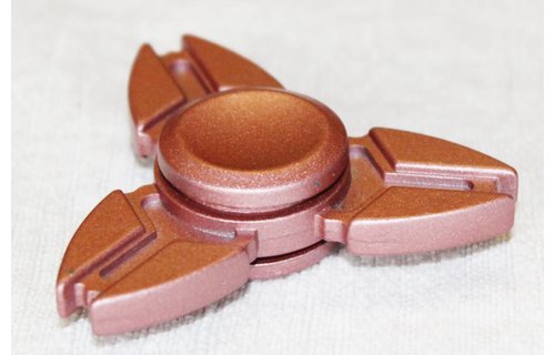 Hand spinner Metal drietand Brons