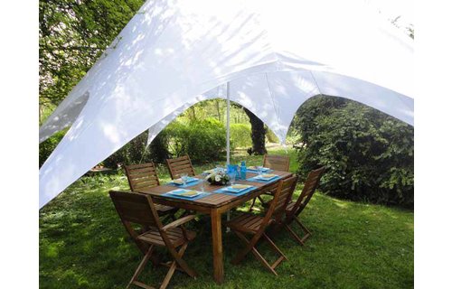 Zonnetent Pyramide Ø 350 cm. , 6 zijdig Zonnetent Pyramide Ø 350 cm. , 6 zijdig