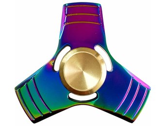 Metalen hand spinner rainbow
