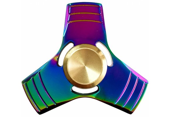 Metalen hand spinner rainbow