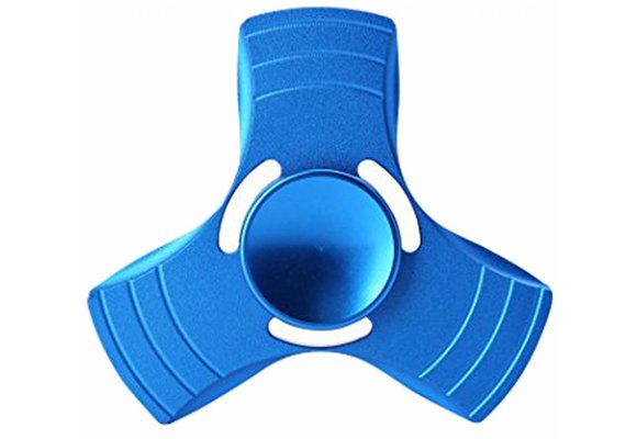 Aluminium hand spinner Blauw