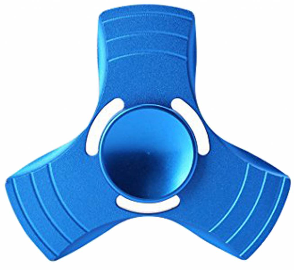 Aluminium hand spinner Blauw