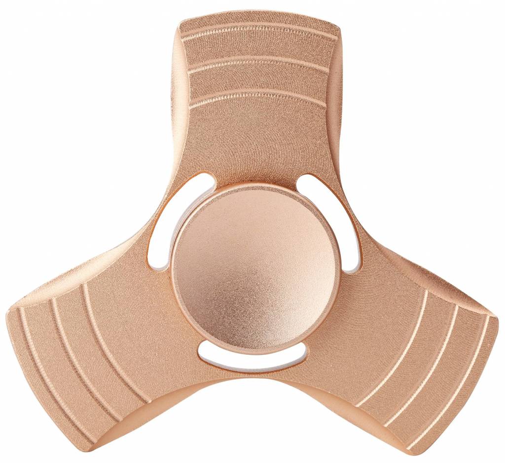 Aluminium hand spinner Goud