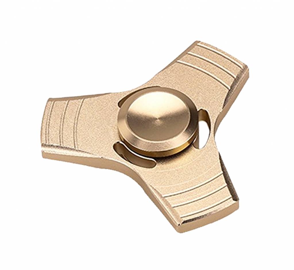 Aluminium hand spinner Goud