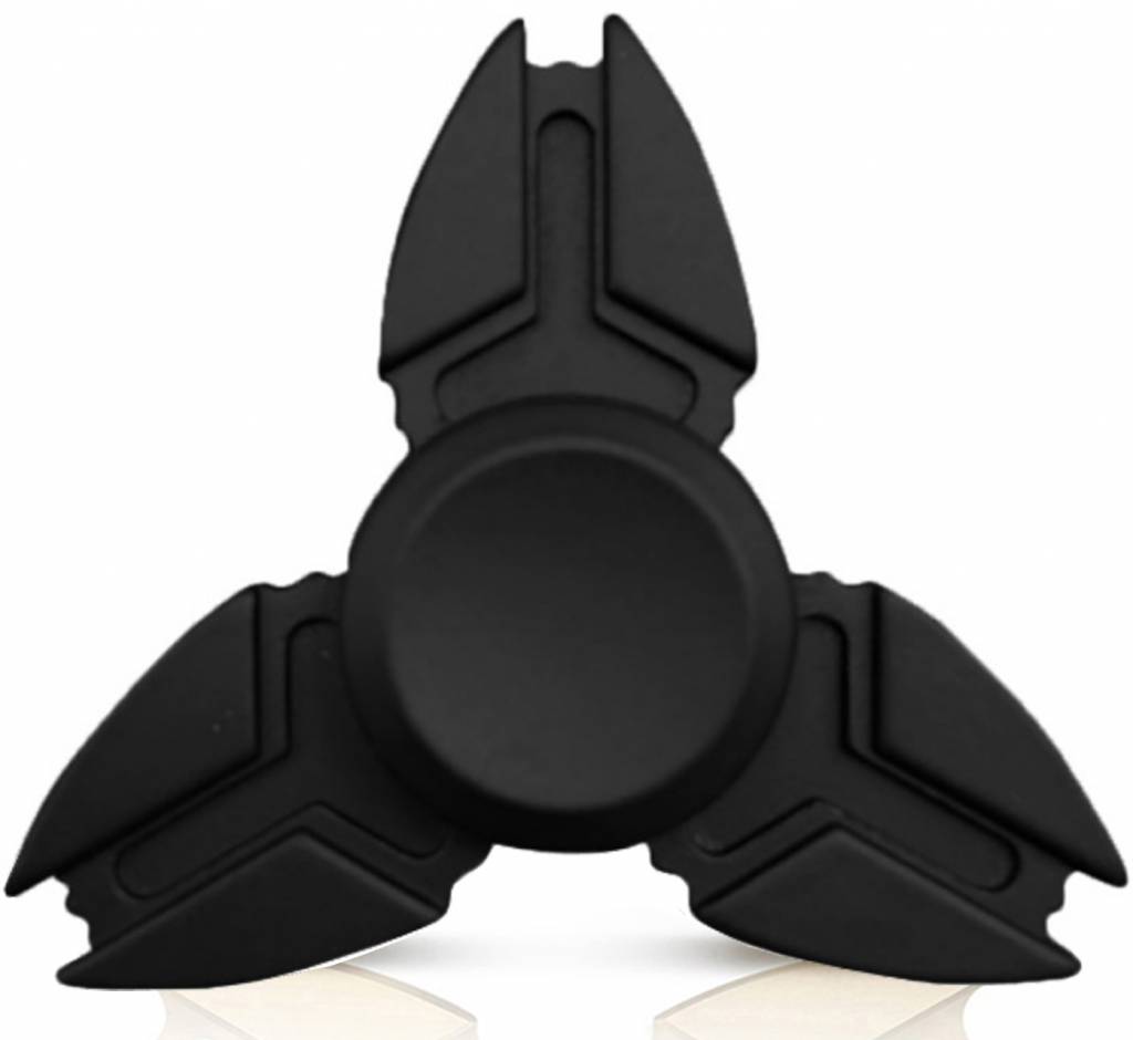 Hand spinner Metal drietand Zwart Hand spinner Metal drietand Zwart