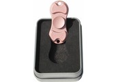 Metalen hand spinner "Dual" Mat / Roze