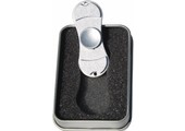 Metalen hand spinner "Dual" Mat / Zilver