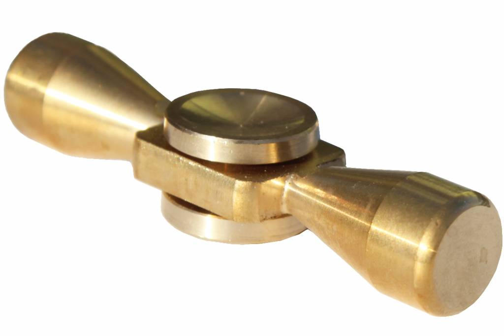 Metalen hand spinner Gold-bar