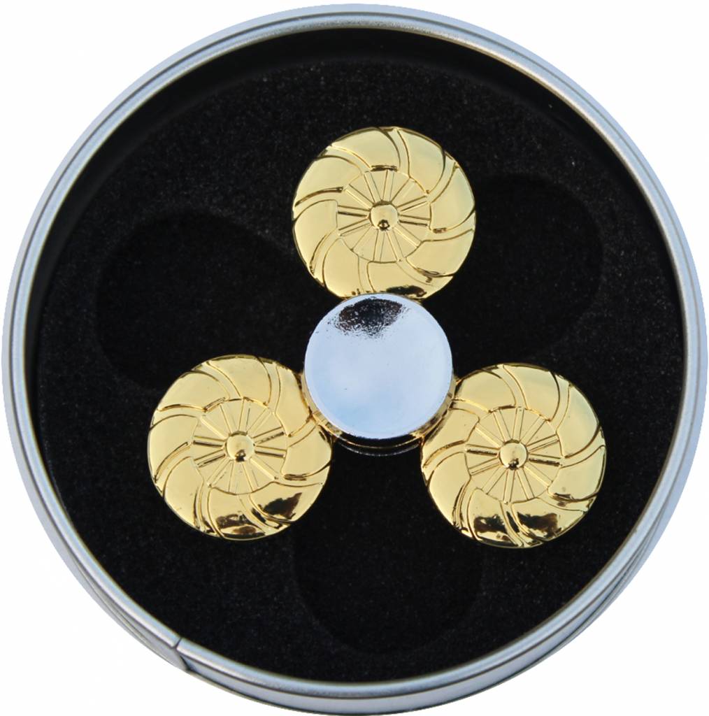 Hand spinner Exclusief Cirkels Goud