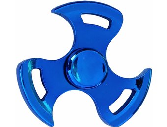 Metalen hand spinner Gyro metallic Blauw
