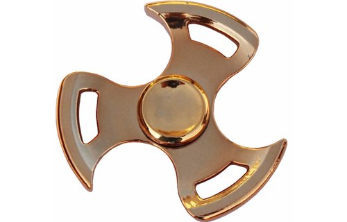 Metalen hand spinner Gyro metallic Goud