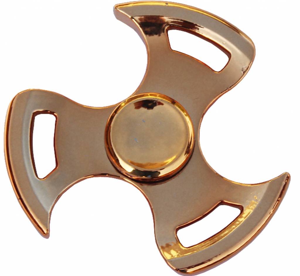 Metalen hand spinner Gyro metallic Goud
