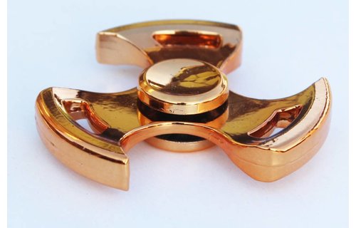 Metalen hand spinner Gyro metallic Goud
