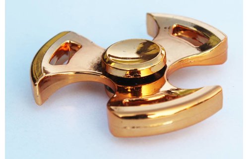 Metalen hand spinner Gyro metallic Goud