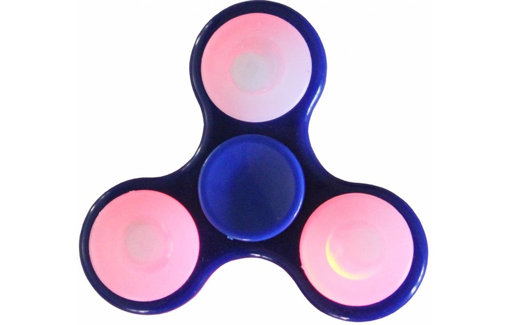 Hand spinner Led - licht Blauw