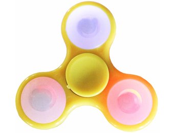 Hand spinner Led - licht Geel
